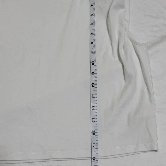 Babaton Aritzia White Shoulder Pad Sleeveless T-Shirt Cotton Tank Top Womens XS - Picture 11 of 11